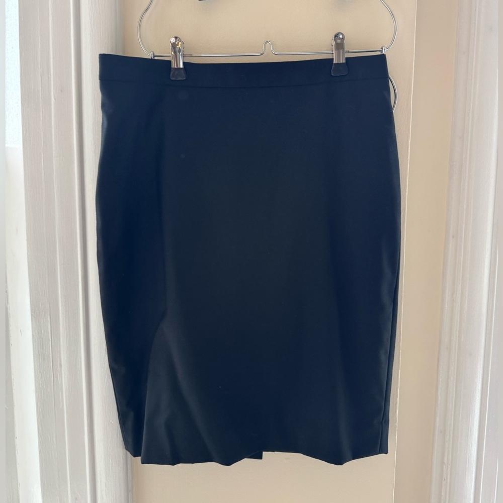 J. Crew Elegant Black Pencil Skirt